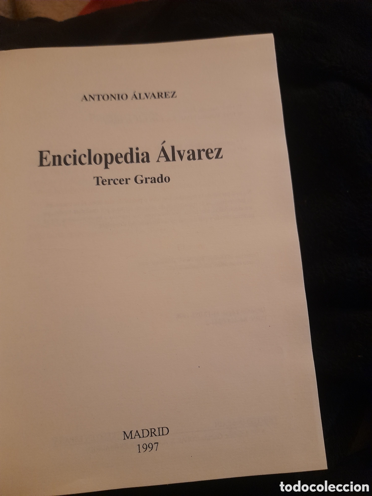 Libros de segunda mano: Enciclopedia &Aacute;lvarez tercer grado, Edaf de 1998 ejemplar n&uacute;merado - Foto 3