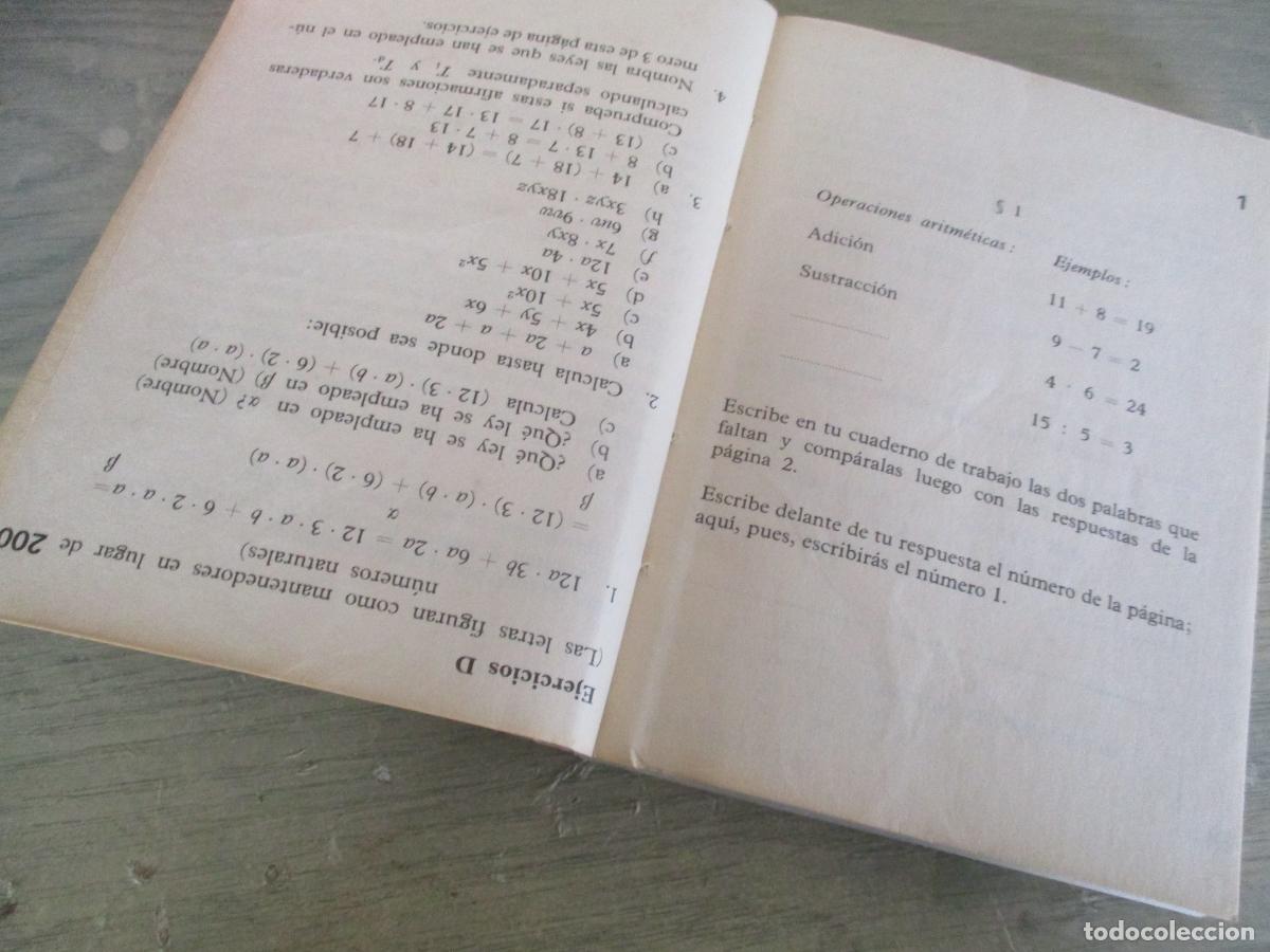 Libros de segunda mano: INTRODUCCI&Oacute;N AL &Aacute;LGEBRA, FUNDAMENTOS-GERHARD STEIDLE-1974-EDT: BRU&Ntilde;O- ENSE&Ntilde;ANZA PROGRAMADA - Foto 3