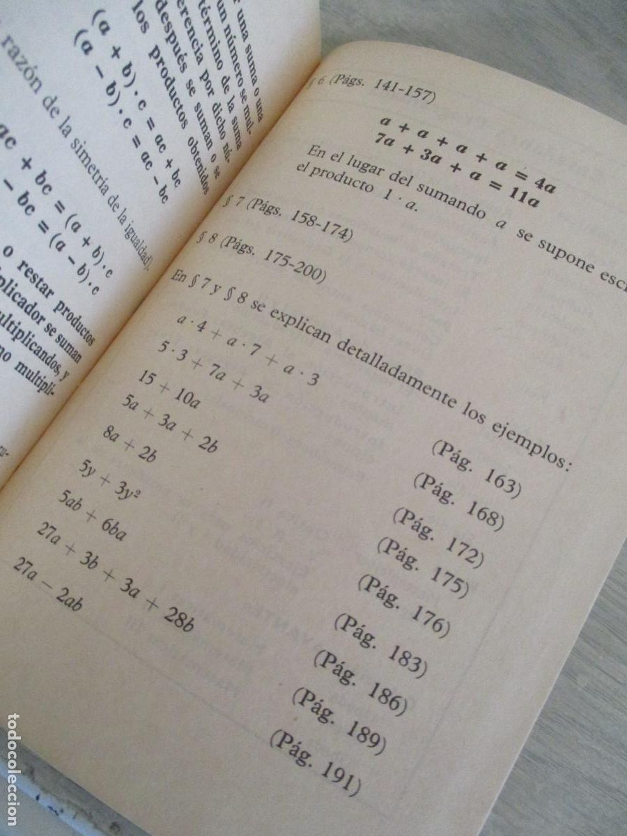 Libros de segunda mano: INTRODUCCI&Oacute;N AL &Aacute;LGEBRA, FUNDAMENTOS-GERHARD STEIDLE-1974-EDT: BRU&Ntilde;O- ENSE&Ntilde;ANZA PROGRAMADA - Foto 5