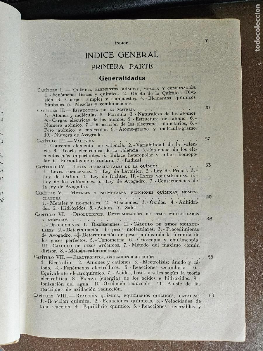 Libros de segunda mano: Elementos de Qu&iacute;mica de Cabezas Serra, Miguel - Foto 8