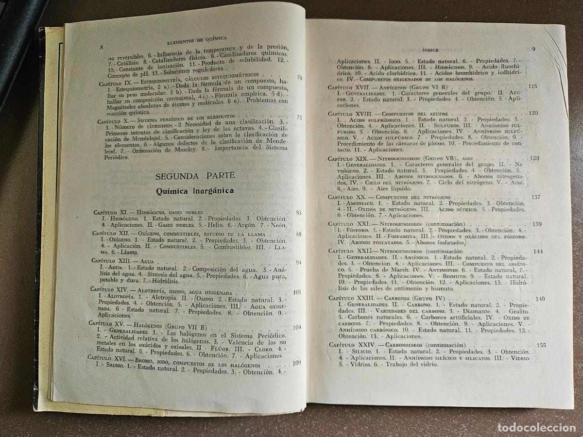 Libros de segunda mano: Elementos de Qu&iacute;mica de Cabezas Serra, Miguel - Foto 10