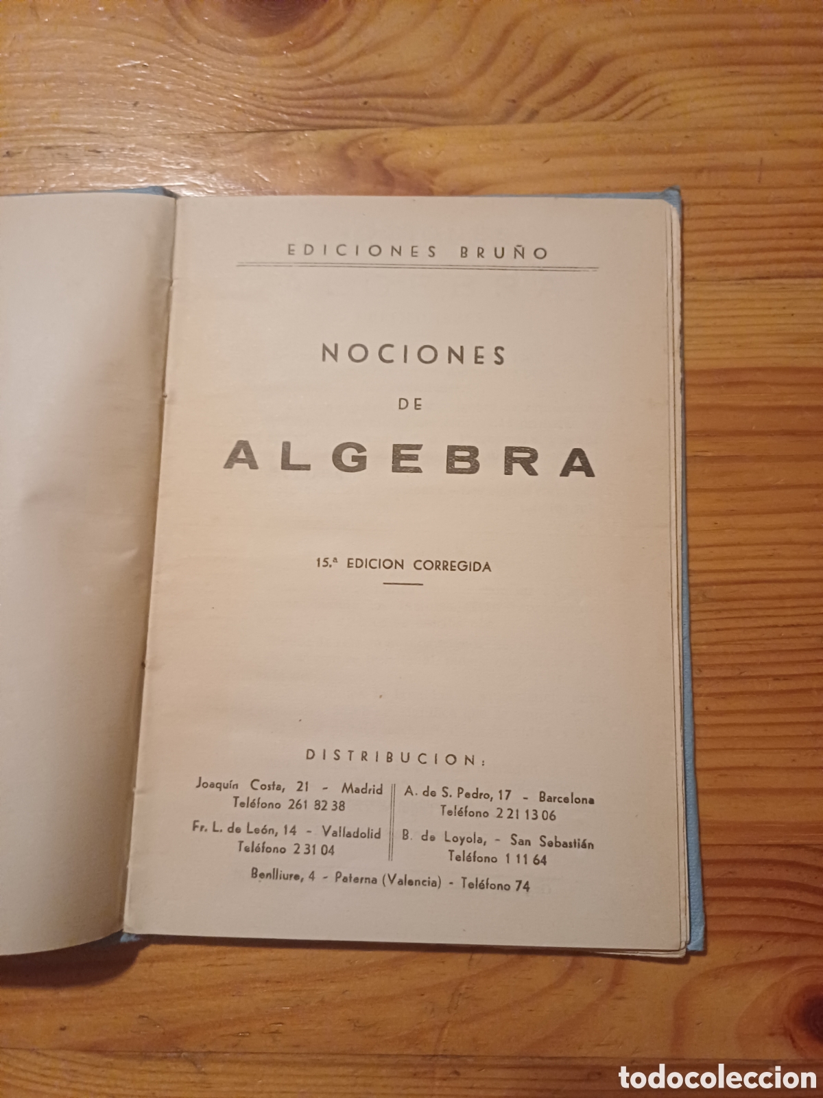 Libros de segunda mano: Nociones de algebra Ediciones Bru&ntilde;o - Foto 2