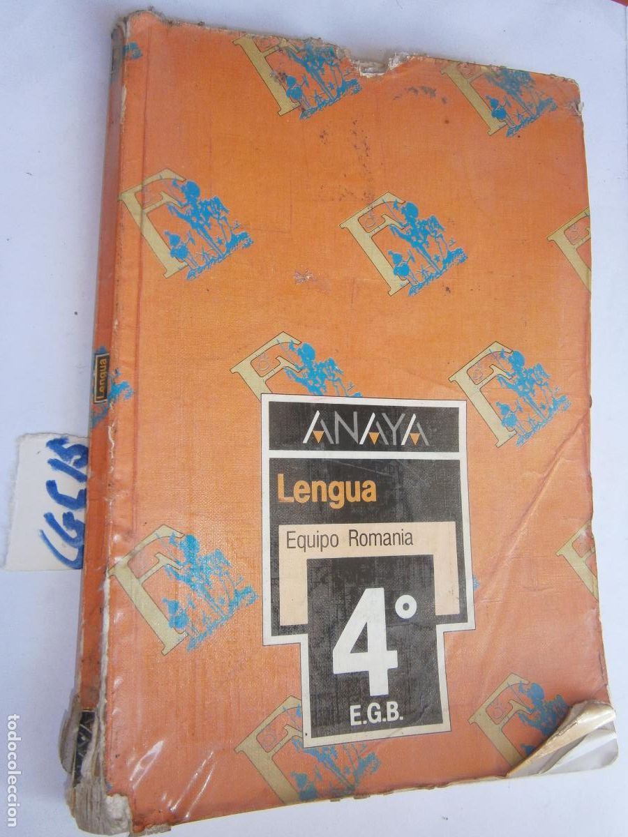 Libros de segunda mano: ANTIGUO LIBRO DE TEXTO - LENGUA 4&ordm; EGB - Foto 1
