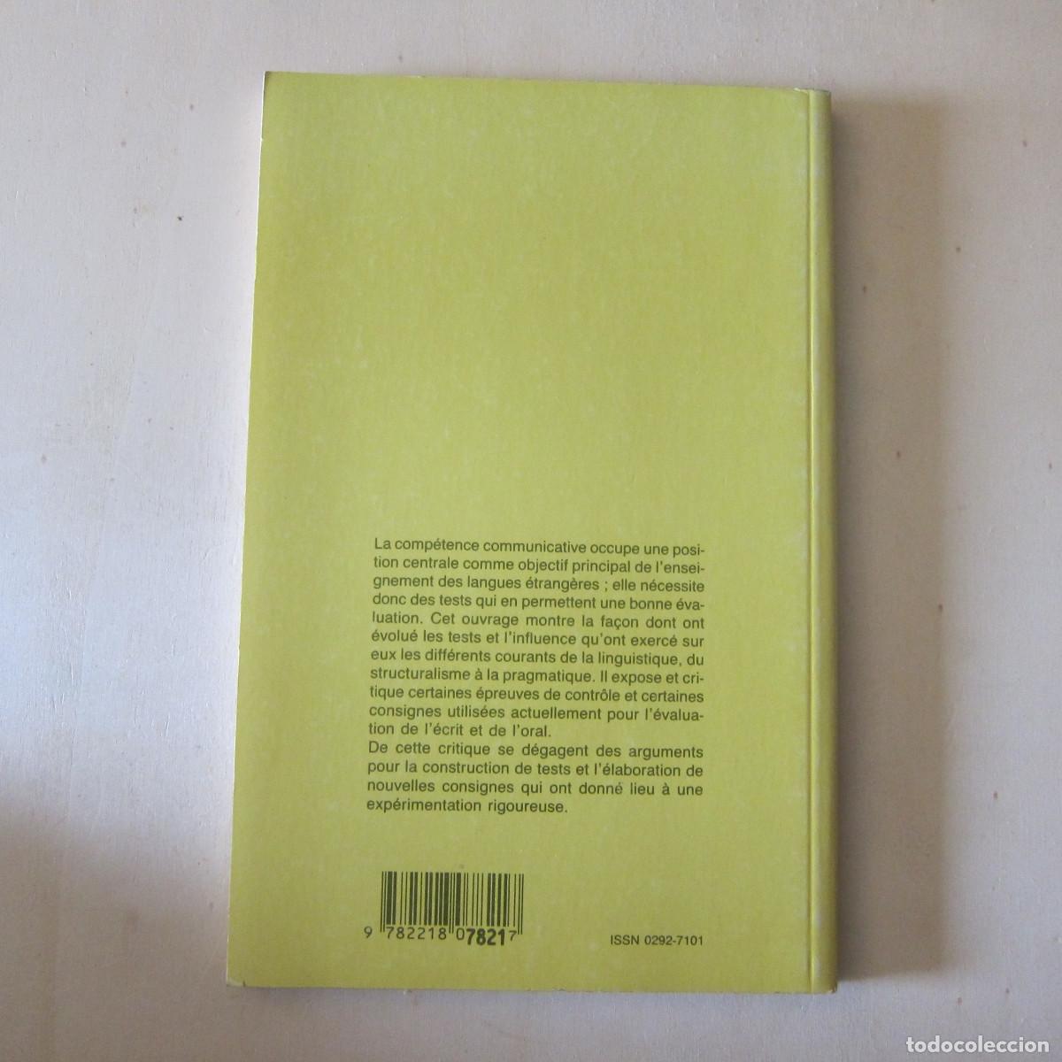 Libros de segunda mano: EVALUATION DE LA COMPETENCE COMMUNICATIVE EN LANGUE ETRANGERE - S. BOLTON (HATIER) IDIOMAS - Foto 3
