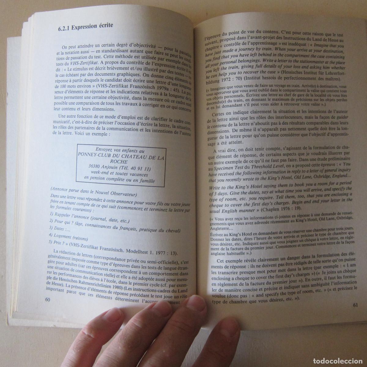 Libros de segunda mano: EVALUATION DE LA COMPETENCE COMMUNICATIVE EN LANGUE ETRANGERE - S. BOLTON (HATIER) IDIOMAS - Foto 7