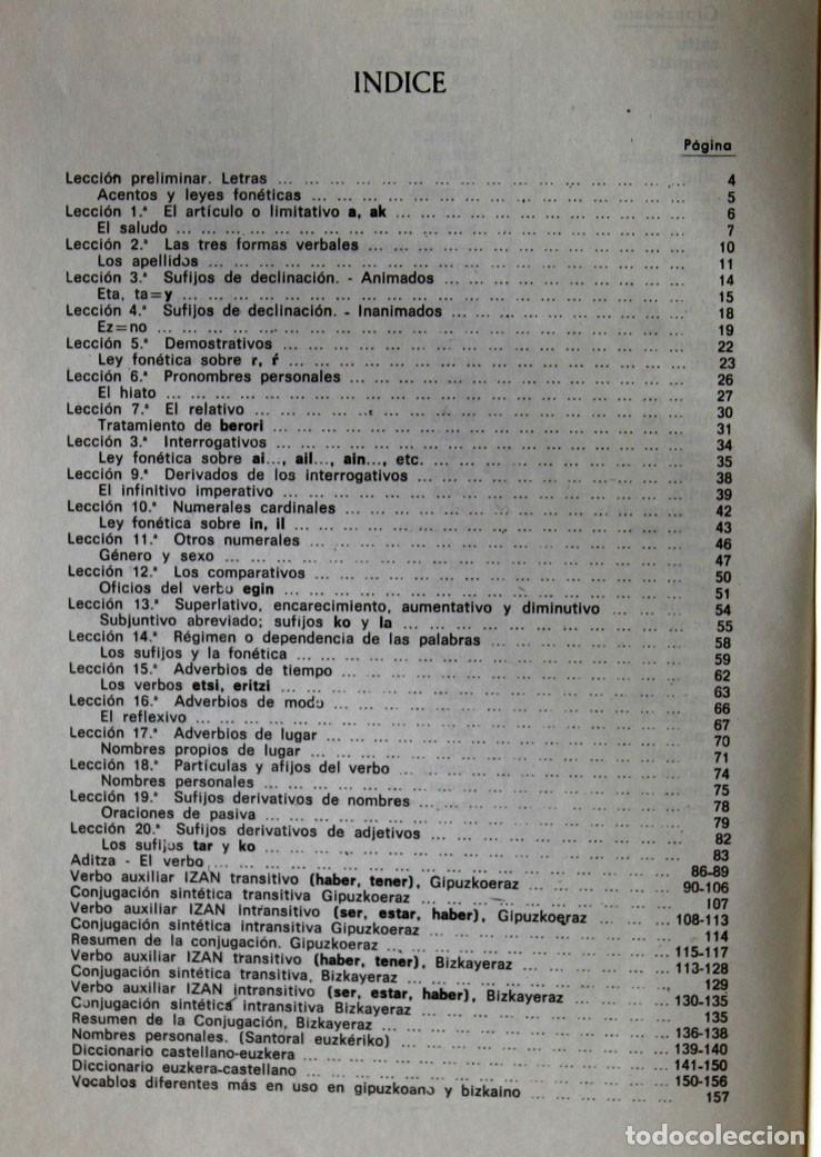 Libros de segunda mano: GRAM&Aacute;TICA VASCA. P. Jos&eacute; de Zabala - Arana. - Foto 3
