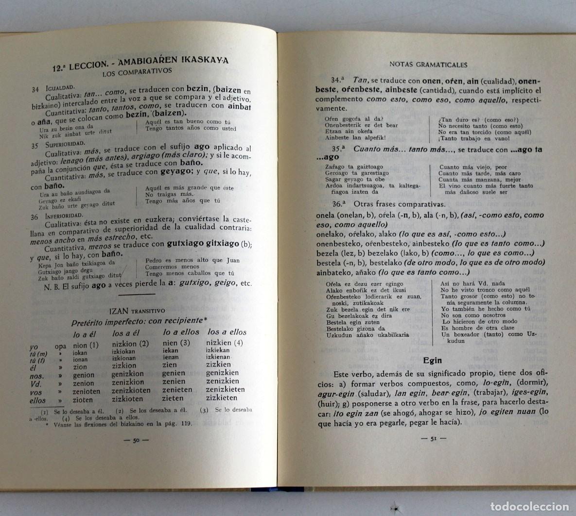 Libros de segunda mano: GRAM&Aacute;TICA VASCA. P. Jos&eacute; de Zabala - Arana. - Foto 5