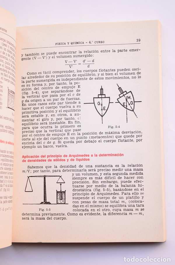 Libros de segunda mano: F&iacute;sica y qu&iacute;mica. 4&ordm; curso - L&Oacute;PEZ BUSTOS, C. - Foto 4