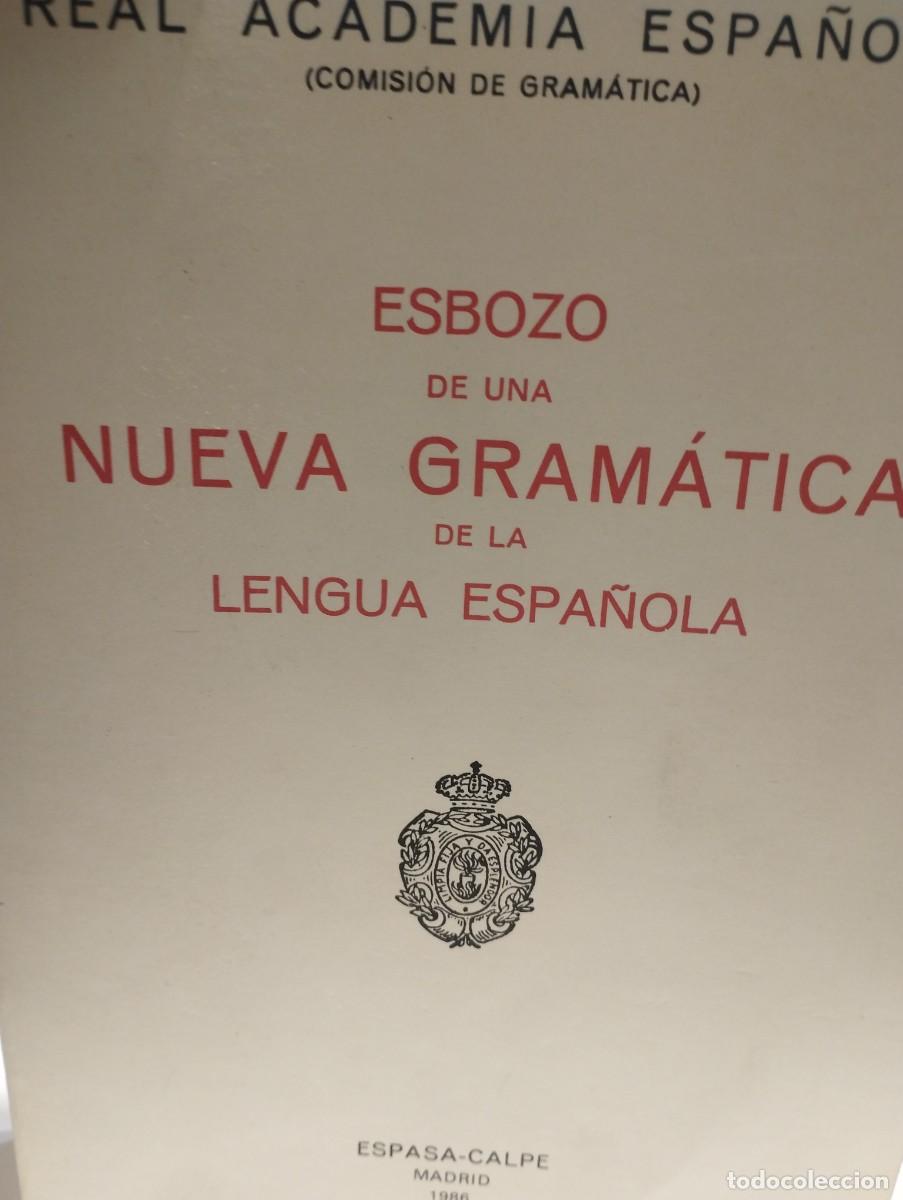 Libros de segunda mano: Esbozo de una nueva gram&aacute;tica de la lengua espa&ntilde;ola. - Foto 1