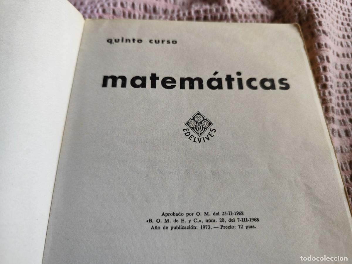 Libros de segunda mano: MATEMATICAS 5&ordm;CURSO / / EVA 248 / LUIS VIVES - Foto 6