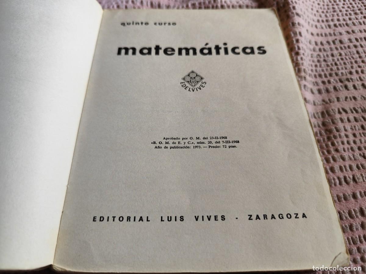 Libros de segunda mano: MATEMATICAS 5&ordm;CURSO / / EVA 248 / LUIS VIVES - Foto 7