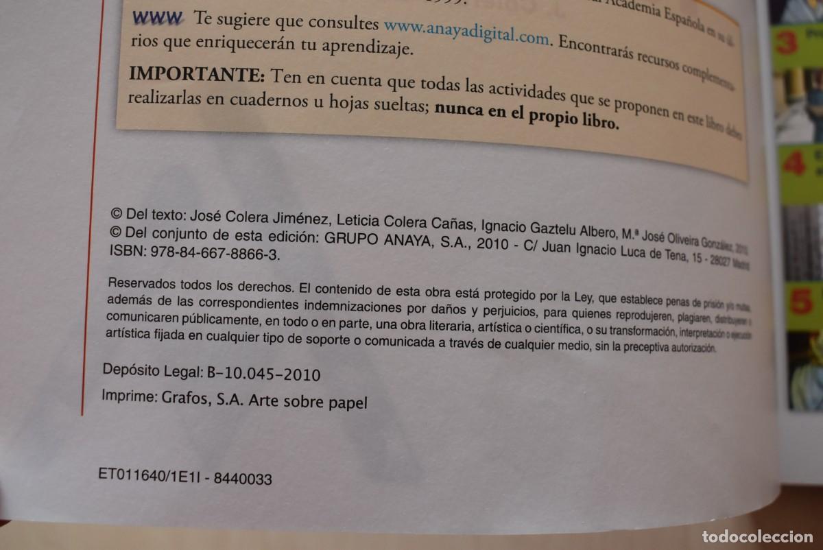 Libros de segunda mano: Libro de texto. Matem&aacute;ticas. 3 &ordm; ESO. Editorial Anaya - Foto 2
