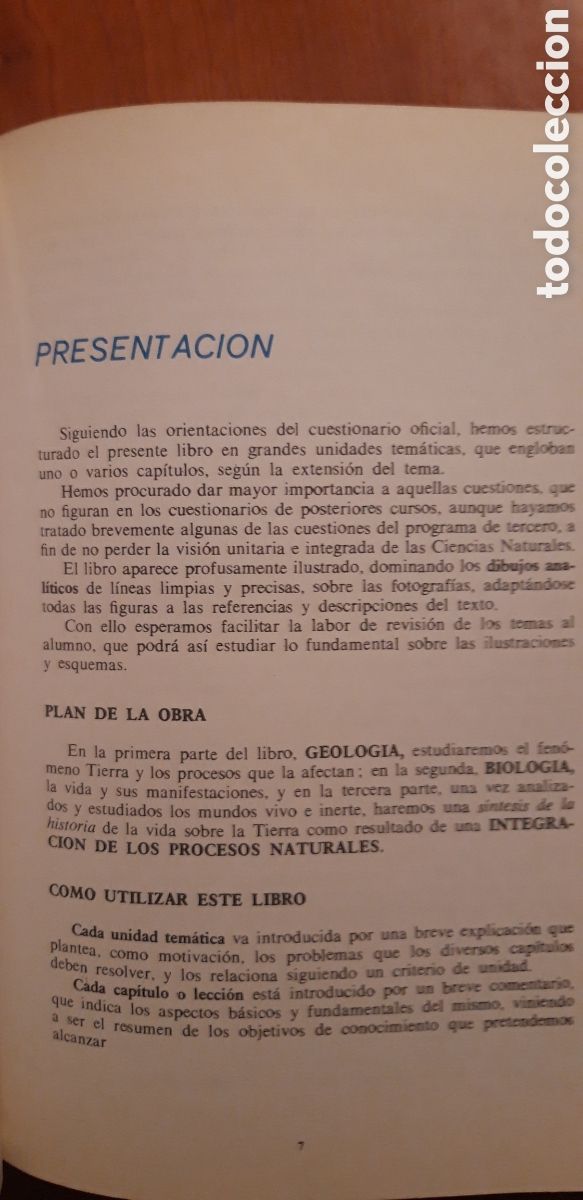 Libros de segunda mano: CIENCIAS NATURALES 1 BUP ECIR 1976 - Foto 6