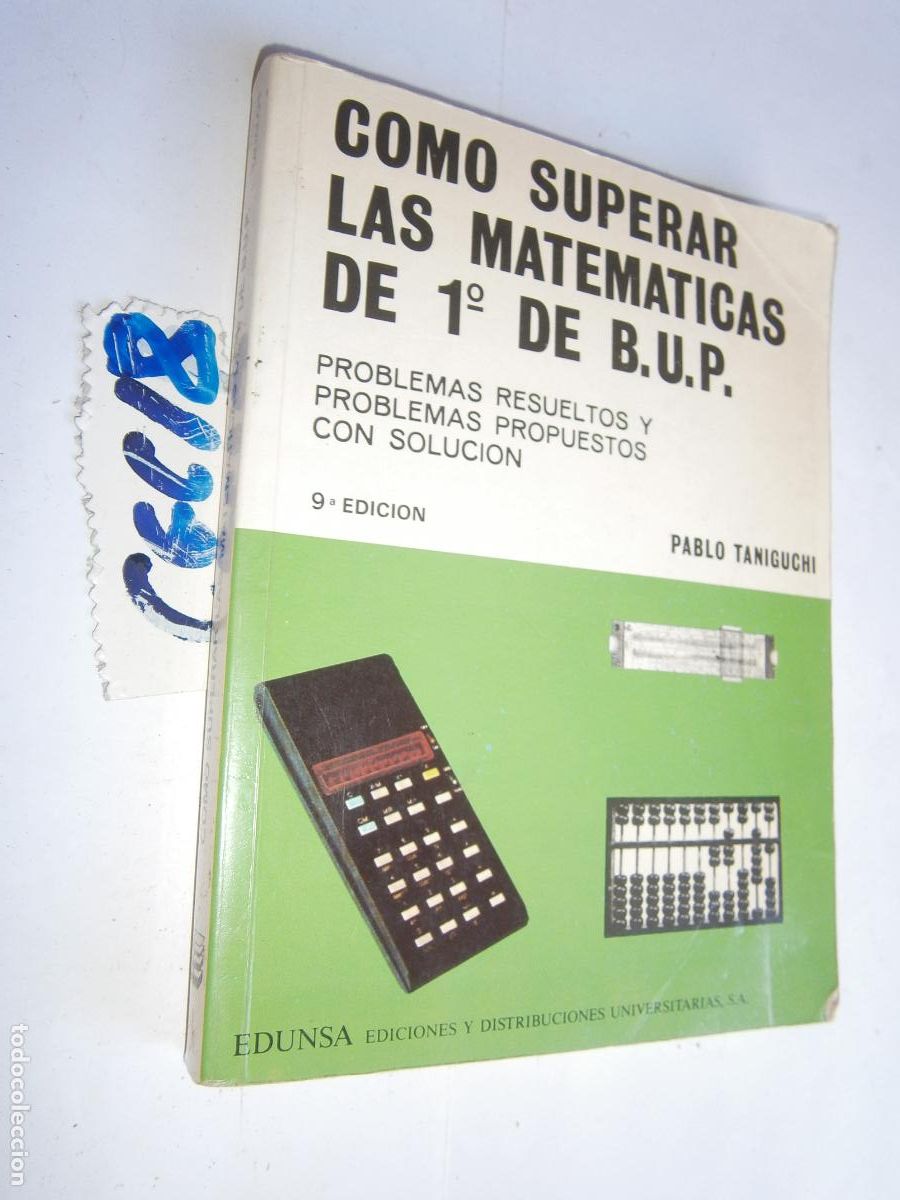 Libros de segunda mano: ANTIGUO LIBRO DE TEXTO - COMO SUPERAR LAS MATEMATICAS DE 1&ordm; DE BUP - Foto 1