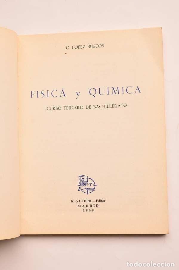 Libros de segunda mano: F&iacute;sica y qu&iacute;mica. 3&ordm; curso - L&Oacute;PEZ BUSTOS, C. - Foto 2