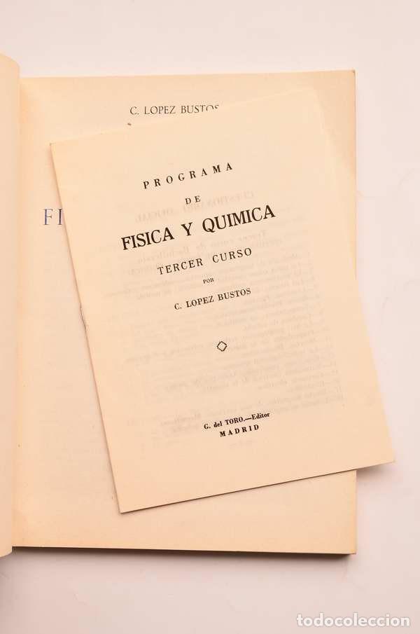 Libros de segunda mano: F&iacute;sica y qu&iacute;mica. 3&ordm; curso - L&Oacute;PEZ BUSTOS, C. - Foto 3