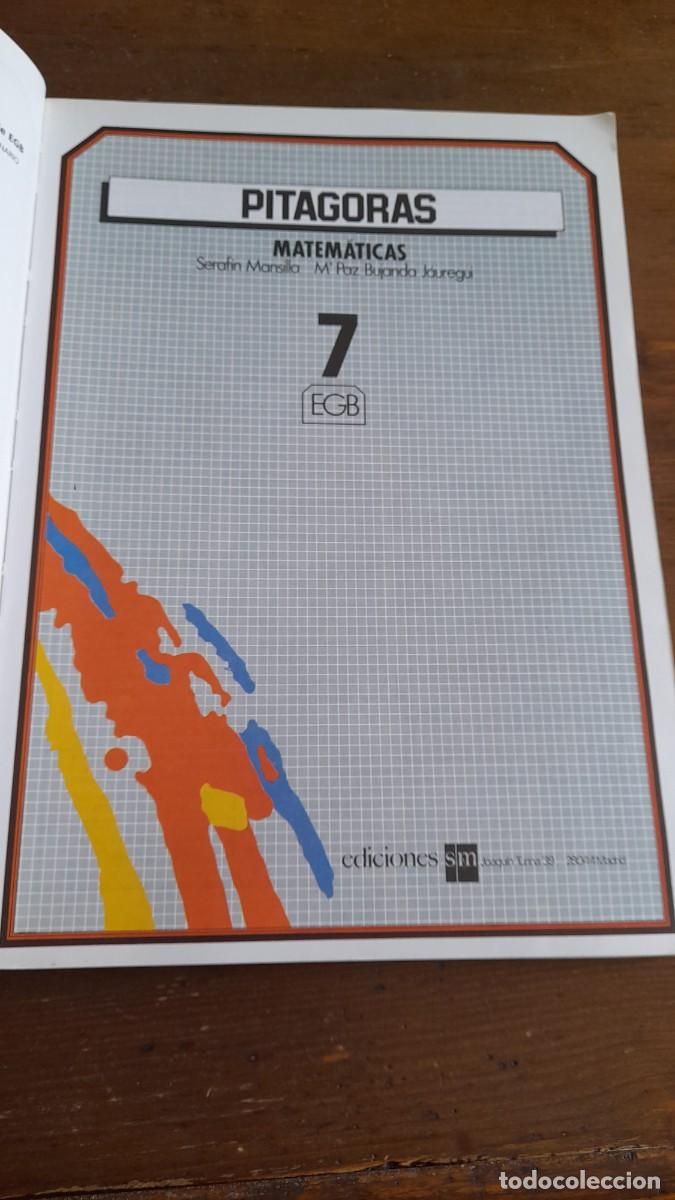 Libros de segunda mano: Libro Sm Pitagora 7 EGB matem&aacute;tica - Foto 4