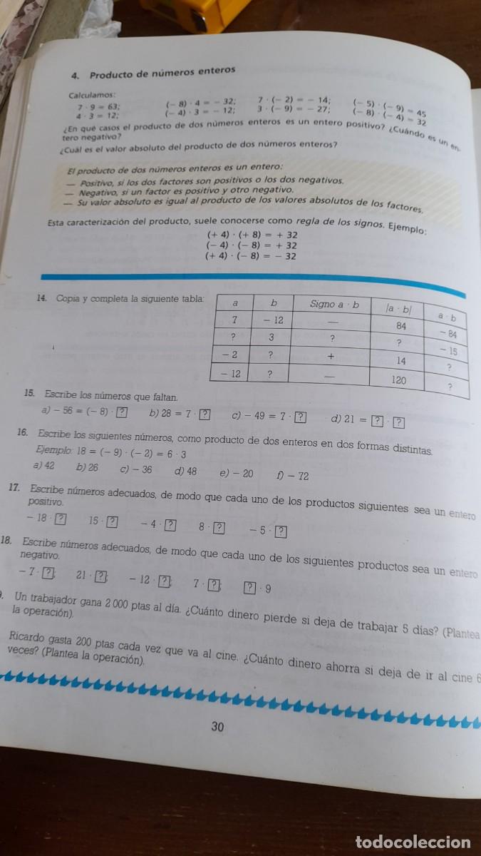 Libros de segunda mano: Libro Sm Pitagora 7 EGB matem&aacute;tica - Foto 5