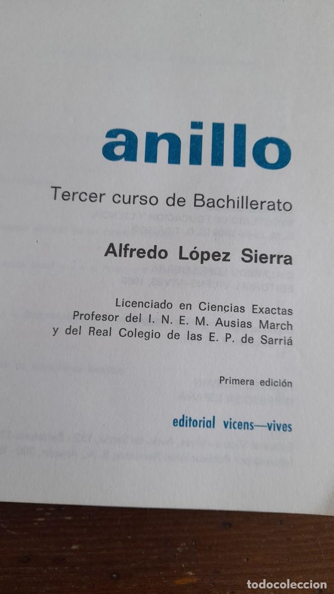 Libros de segunda mano: Libro anillo matem&aacute;ticas Vicens vives 3 bachillerato - Foto 2