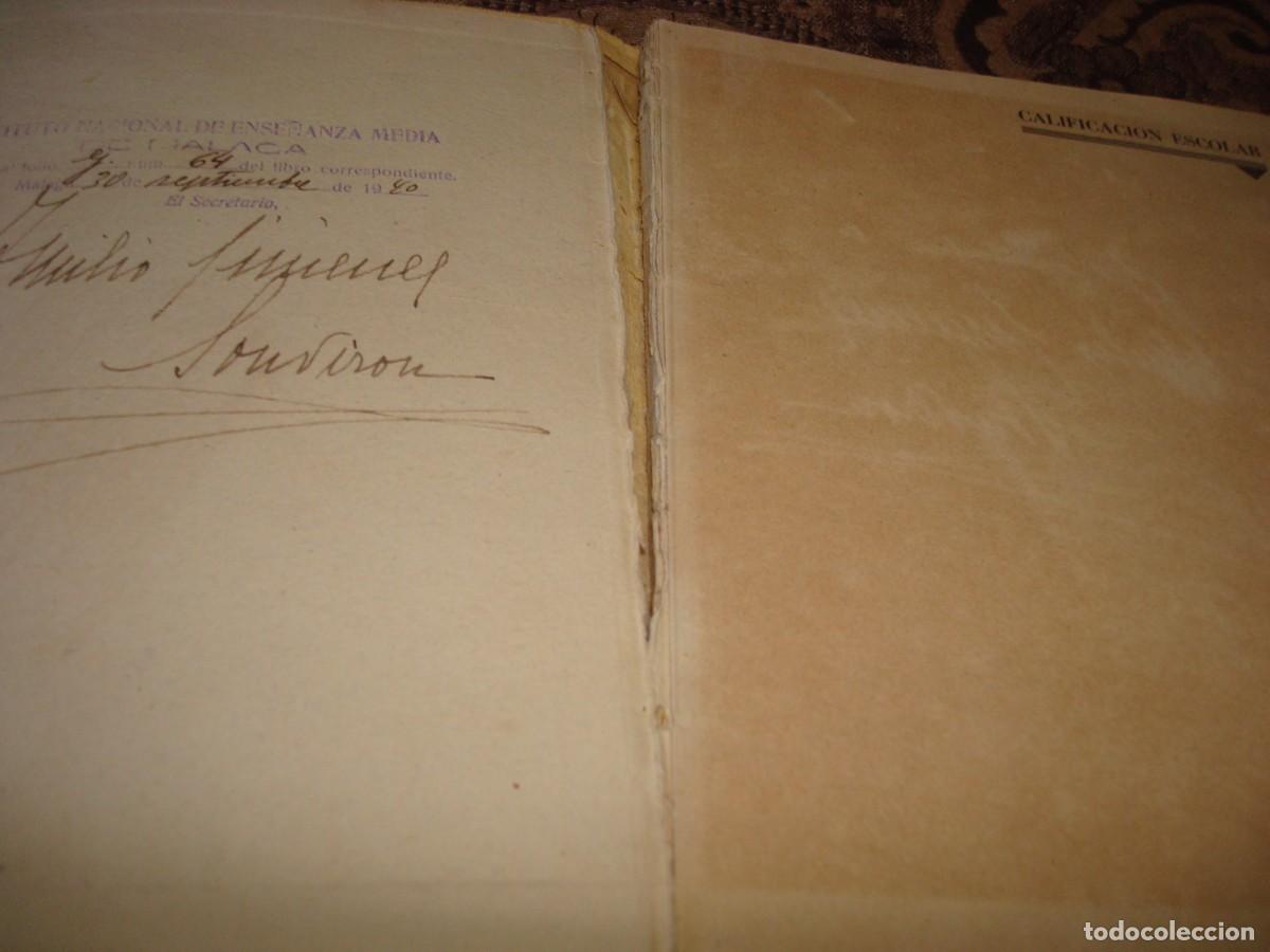 Libros de segunda mano: LIBRO DE CALIFICACION ESCOLAR. ENSE&Ntilde;ANZA MEDIA. 1940 - Foto 3