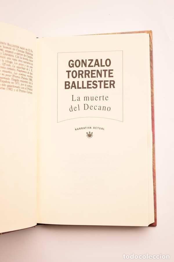 Libros de segunda mano: La muerte del Decano - TORRENTE BALLESTER, Gonzalo - Foto 2