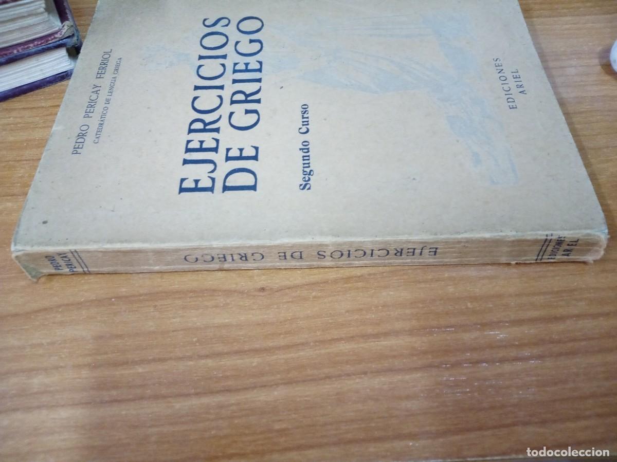 Libros de segunda mano: 1947. Ejercicios de griego. Segundo curso. Pedro Pericay Ferriol - Foto 2