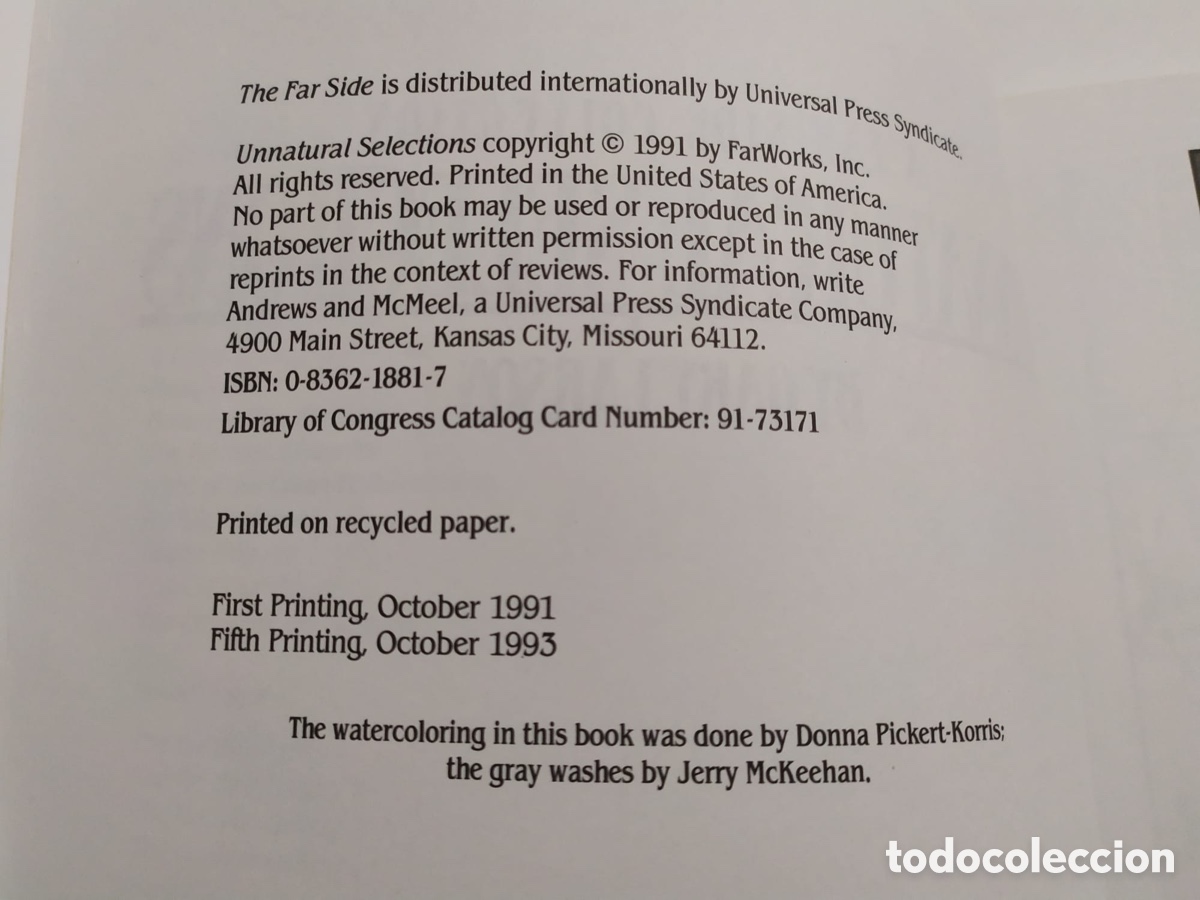 Libros de segunda mano: Libro Unnatural selections de 1993 USA - Foto 8