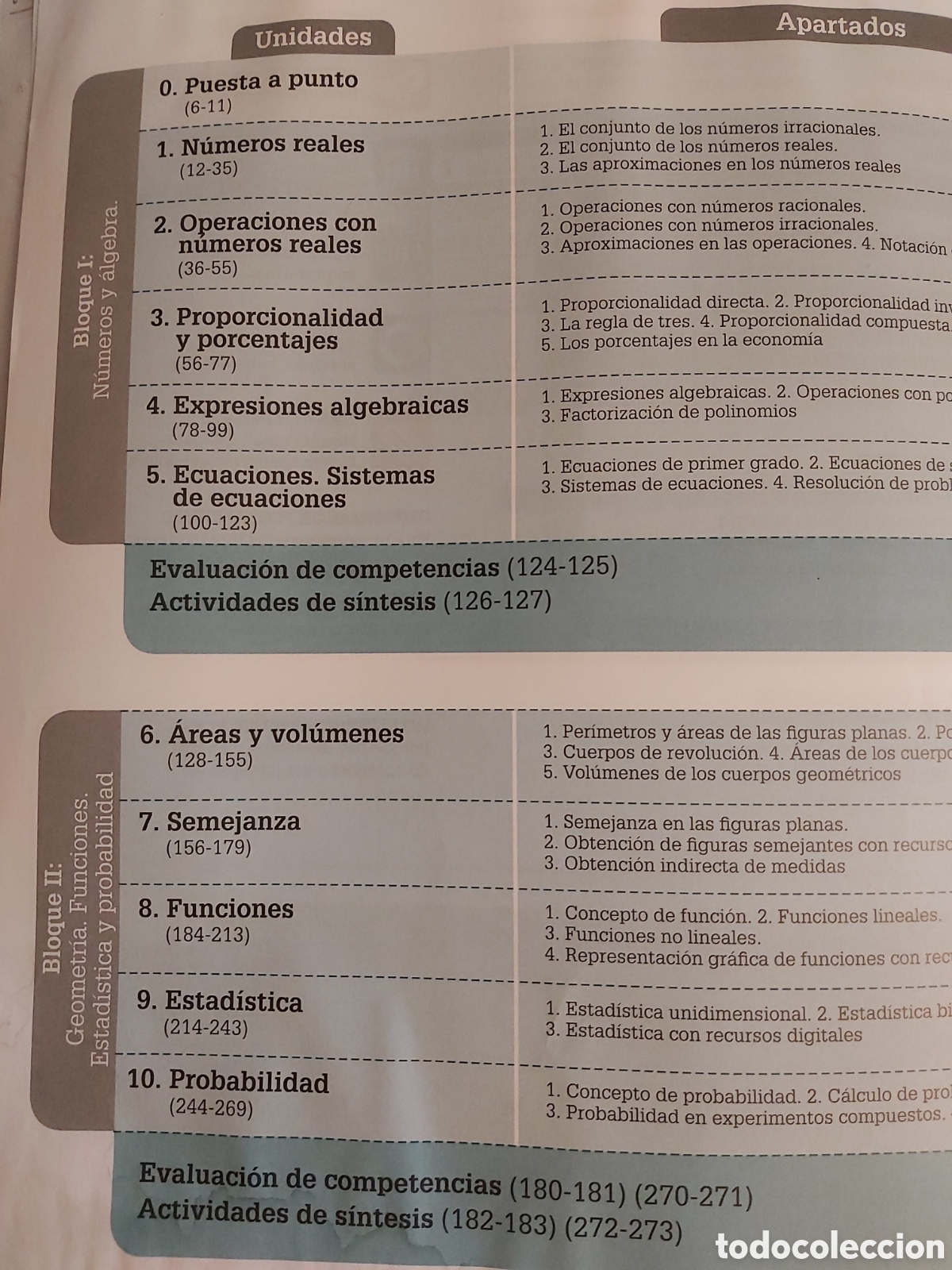 Libros de segunda mano: QUELA LIBRO. MATEM&Aacute;TICAS BLOQUE 1 4 ESO EDEB&Eacute; 2016 - Foto 3