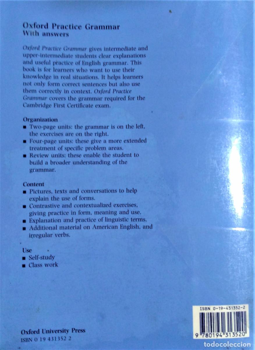 Libros de segunda mano: OXFORD PRACTICE GRAMMAR - WITH ANSWERS - Foto 2