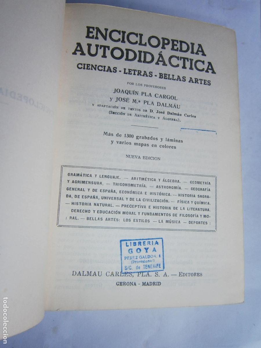 Libros de segunda mano: ANTIGUO LIBRO DE TEXTO - ENCICLOPEDIA AUTODIDACTICA - Foto 2