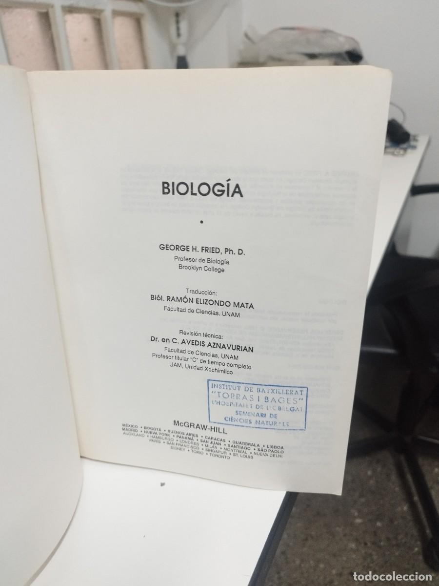 Libros de segunda mano: BIOLOGIA. GEORGE H. FRIED. MCGRAWHILL 1994. - Foto 2