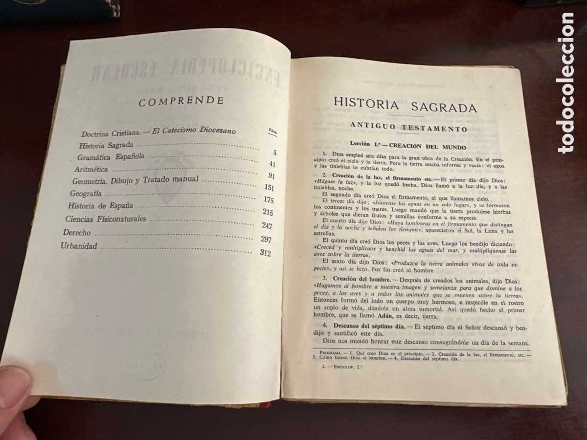 Libros de segunda mano: ENCICLOPEDIA ESCOLAR LUIS VIVES 2&ordm; GRADO 1954 - Foto 4