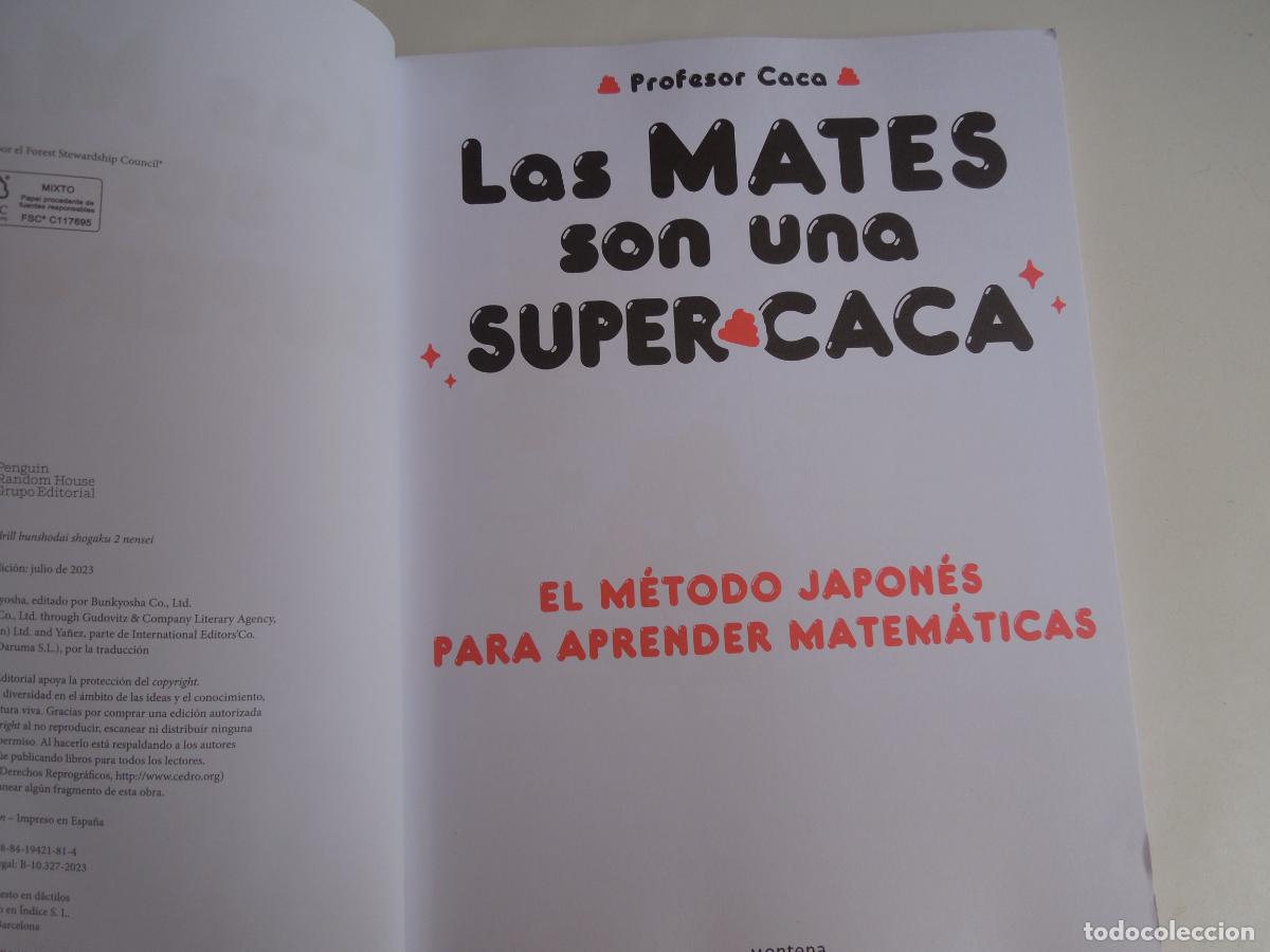 Libros de segunda mano: LAS MATES SON UNA SUPERCACA - PROFESOR CACA - MONTENA 2023 - Foto 2
