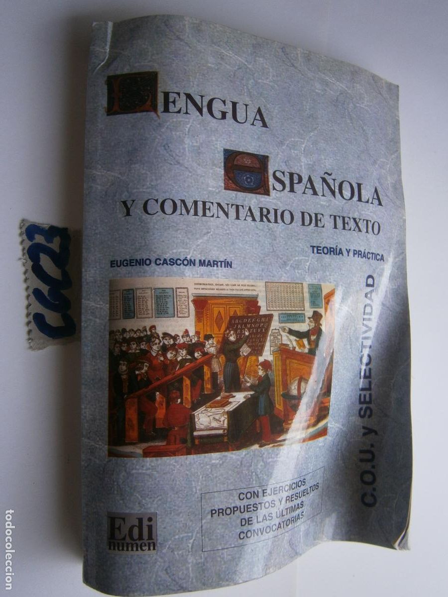Libros de segunda mano: ANTIGUO LIBRO DE TEXTO - LENGUA ESPA&Ntilde;OLA Y COMENTARIO DE TEXTO (COU Y SELECTIVIDAD) - Foto 1