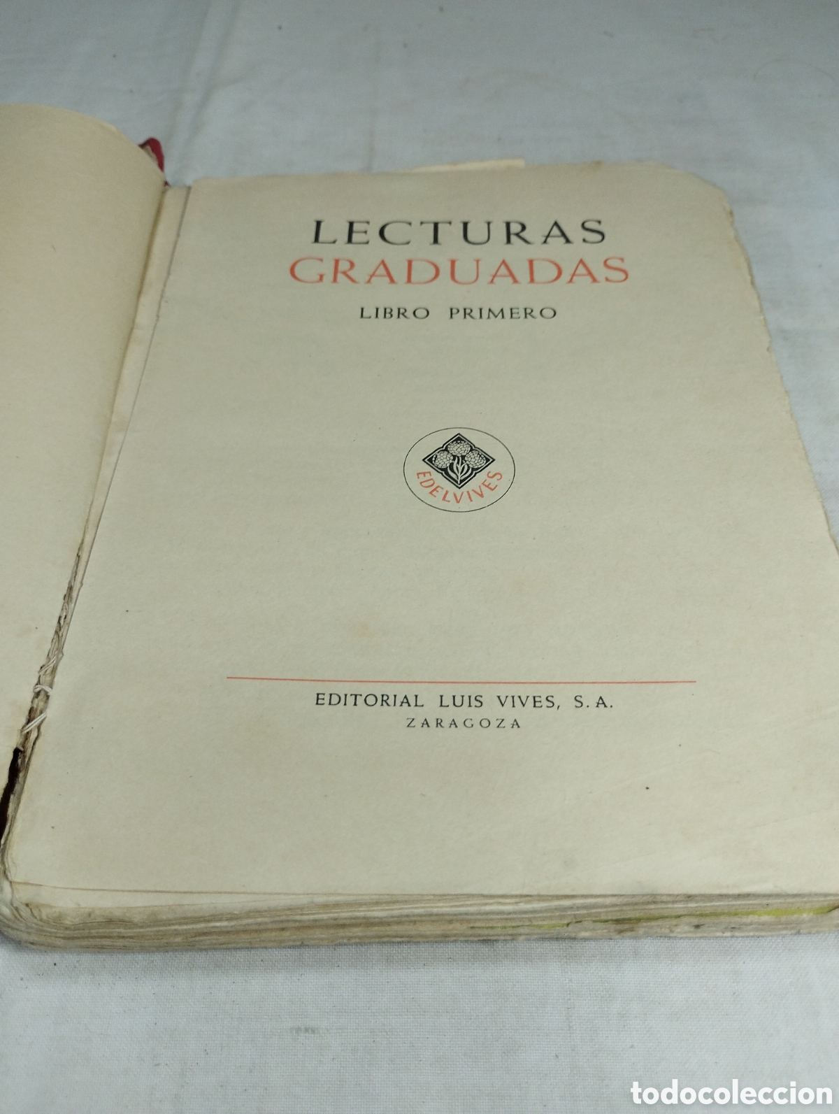Libros de segunda mano: Lecturas, libro primero. Edelvives - Foto 2