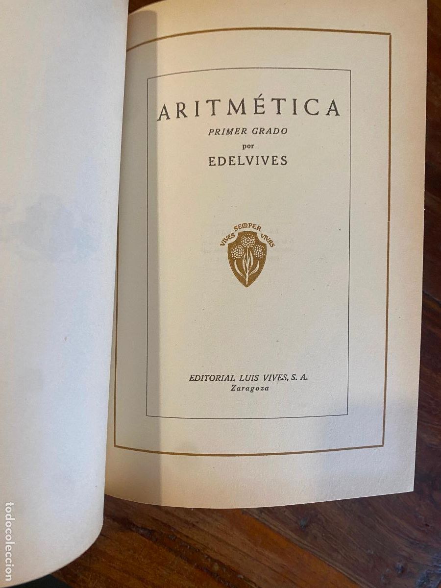 Libros de segunda mano: ARITM&Eacute;TICA - PRIMER GRADO - EDITORIAL LUIS VIVES 2007. - Foto 3