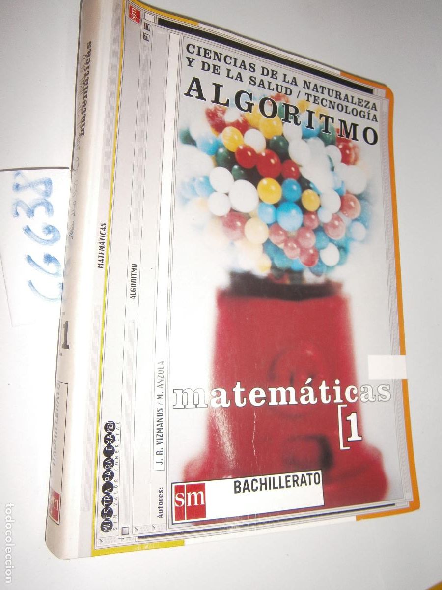 Libros de segunda mano: ANTIGUO LIBRO DE TEXTO - MATEMATICAS 1 (ALGORITMO) - Foto 1