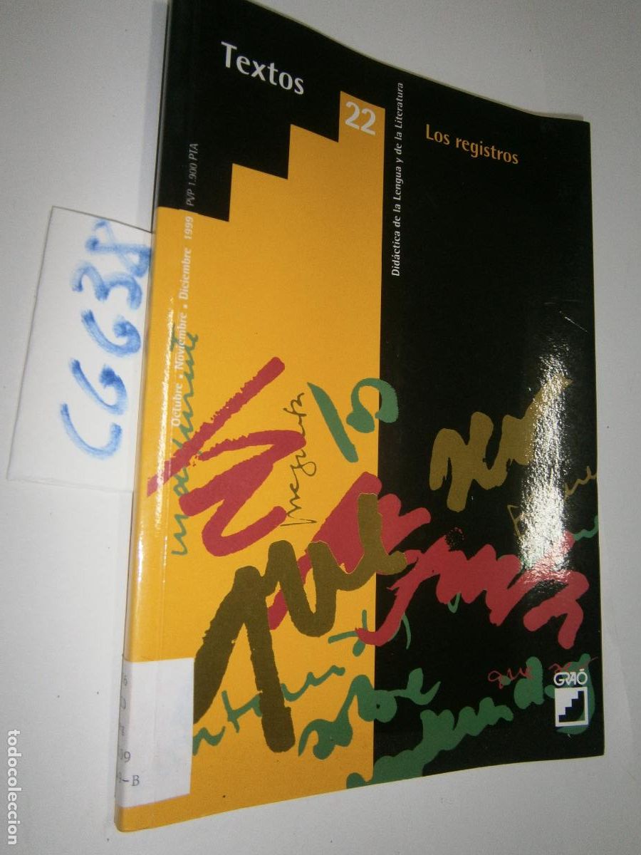 Libri di seconda mano: ANTIGUO LIBRO DE TEXTO - DIDACTICA DE LA LENGUA Y DE LA LITERATURA - LOS REGISTROS
