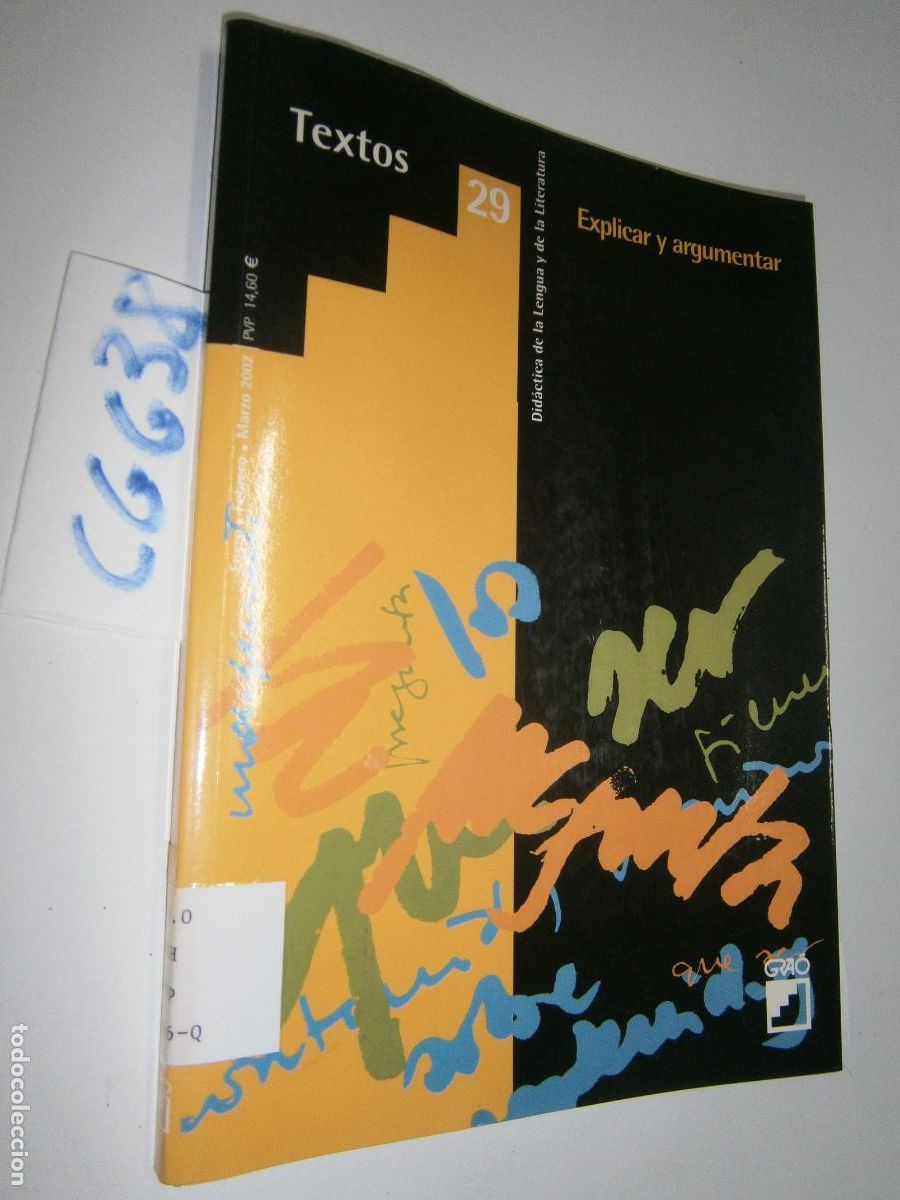 Libros de segunda mano: ANTIGUO LIBRO DE TEXTO - DIDACTICA DE LA LENGUA Y DE LA LITERATURA - EXPLICAR Y ARGUMENTAR - Foto 1