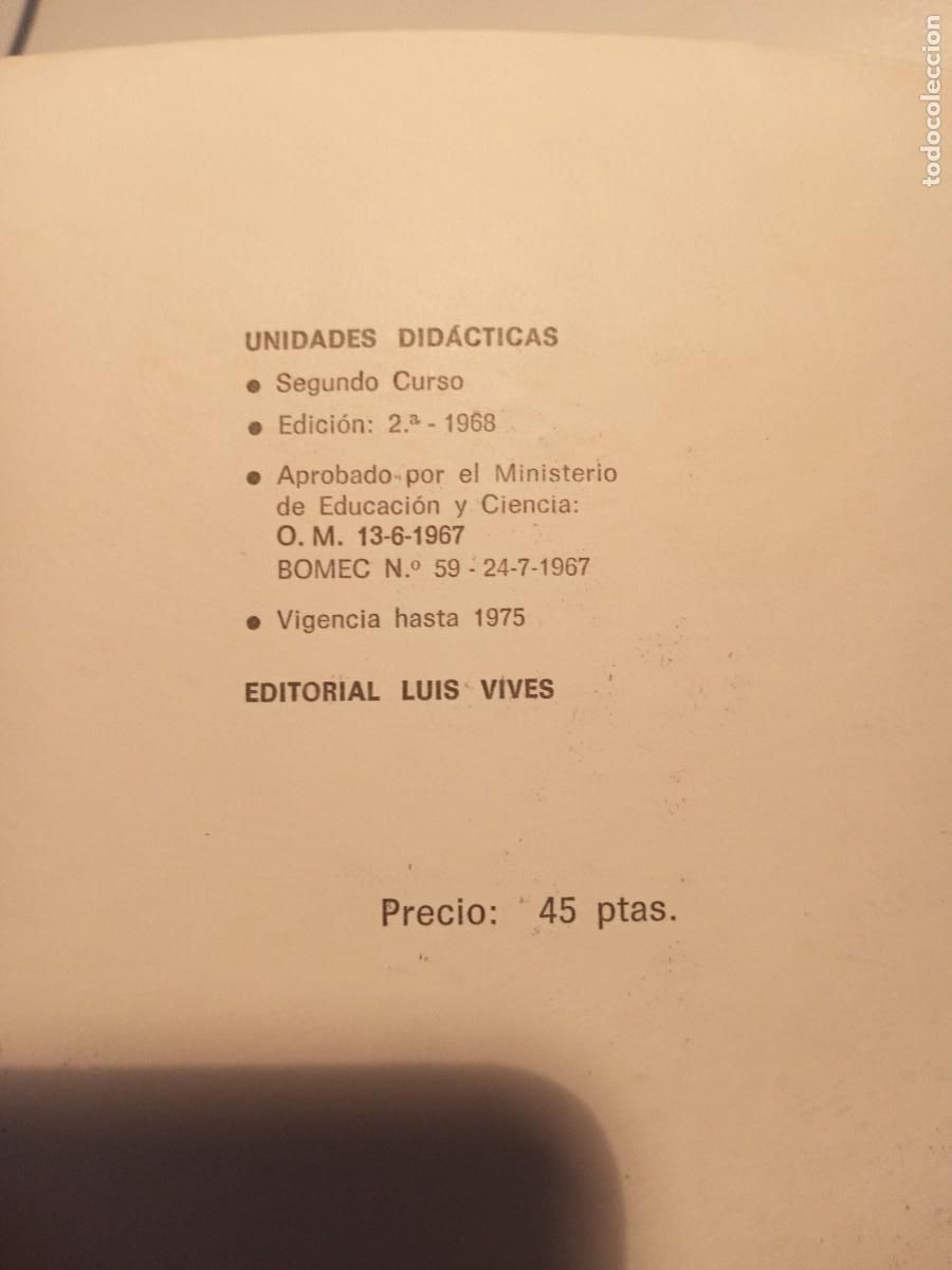 Libros de segunda mano: UNIDADES DID&Aacute;CTICAS LIBRO DOS - EDELVIVES SEGUNDO CURSO 1968 - Foto 4