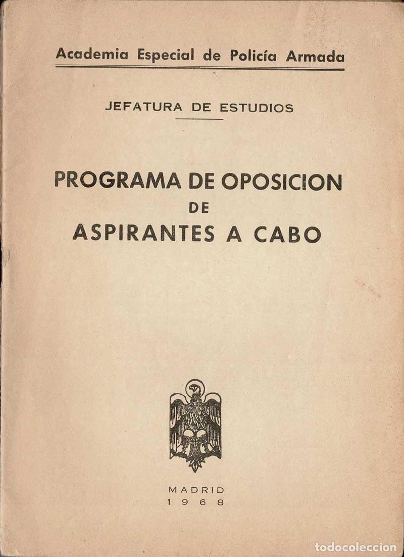 Gebrauchte B&uuml;cher: Programa de oposici&oacute;n de aspirantes a cabo