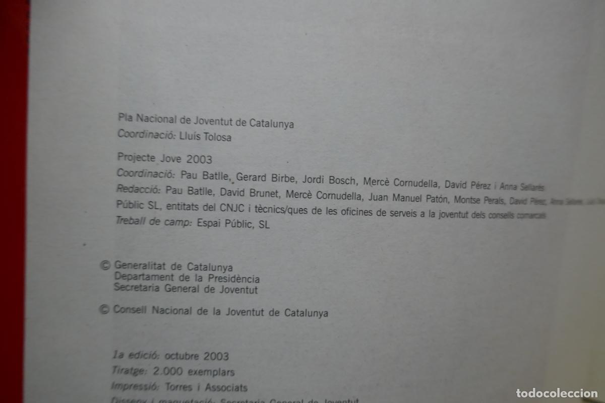 Libros de segunda mano: PROJECTE JOVE 2003 (EN CATALAN) - Foto 8