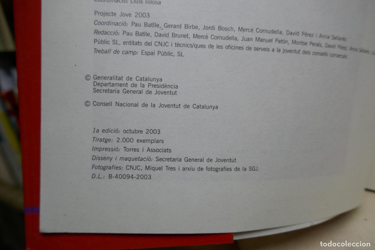 Libros de segunda mano: PROJECTE JOVE 2003 (EN CATALAN) - Foto 9
