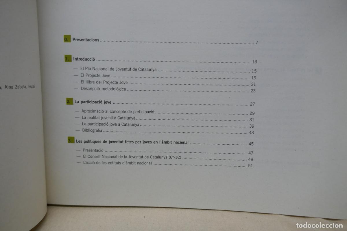 Libros de segunda mano: PROJECTE JOVE 2003 (EN CATALAN) - Foto 10