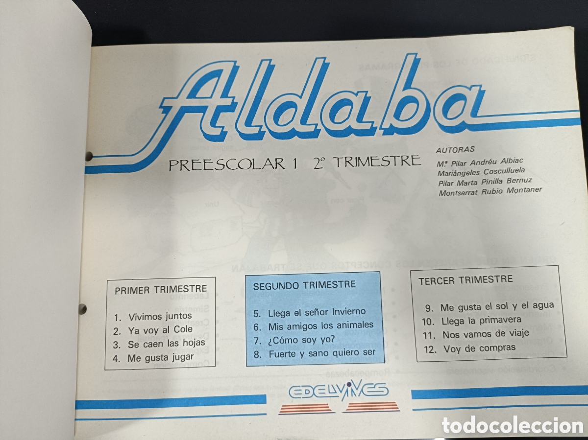 Libros de segunda mano: 1987 Preescolar 1 segundo trimestre Editorial Edelvives - Foto 4