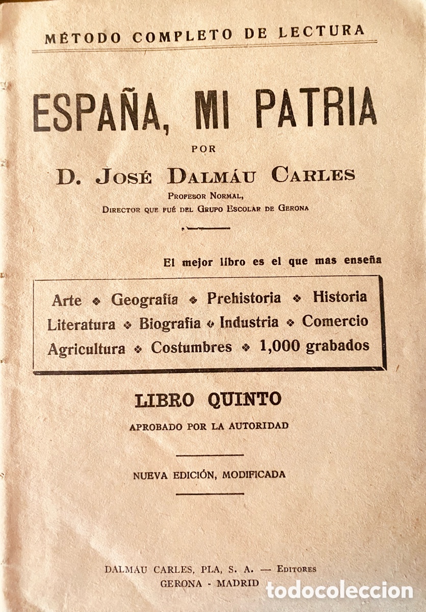 Libros de segunda mano: Antiguo Libro Espa&ntilde;a Mi Patria (JDC) - Foto 3