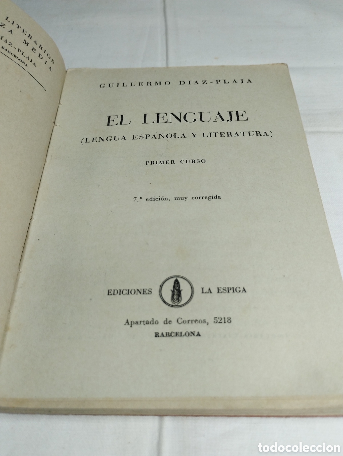 Libros de segunda mano: El lenguaje. Guillermo D&iacute;az, 1942 - Foto 2