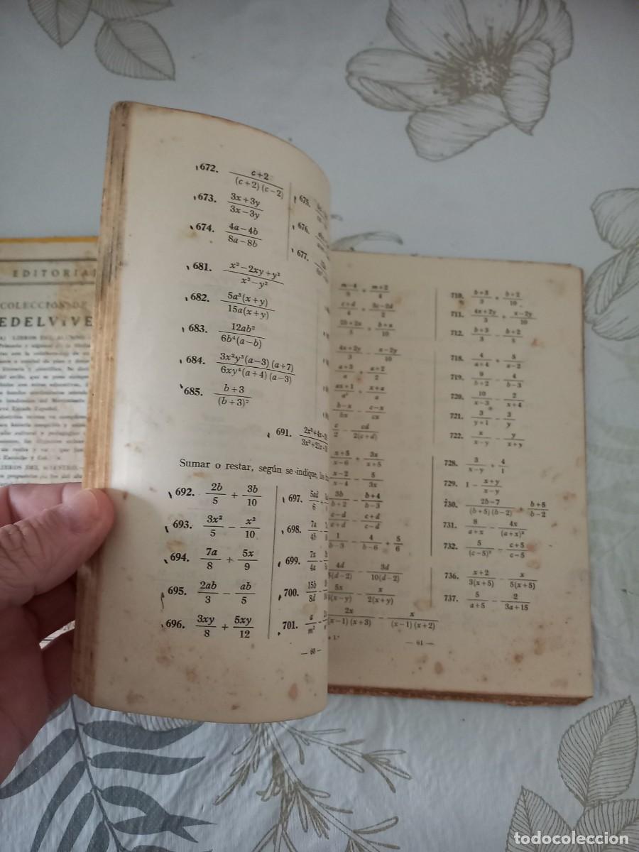 Libros de segunda mano: &Aacute;LGEBRA PRIMER GRADO EDITORIAL LUIS VIVES 1952 - Foto 2