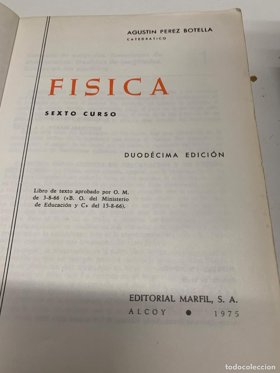 Libros de segunda mano: F&iacute;sica, libro de texto, sexto curso 1975 (Bols 8) - Foto 2