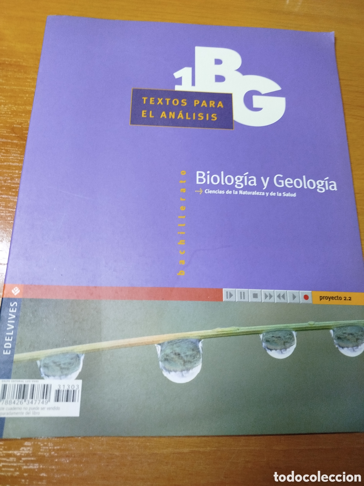 Livros em segunda m&atilde;o: Biolog&iacute;a y geolog&iacute;a ciencias de la naturaleza y de la salud. 1. Bachillerato.Textos para el an&aacute;lisis